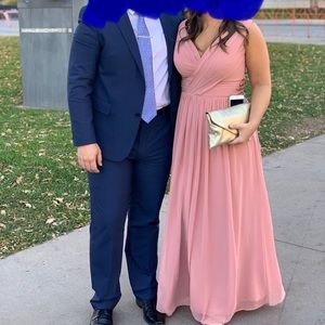 Dessy Collection Bridesmaid Dress Dusty Rose